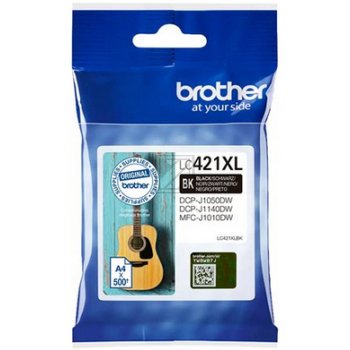 Brother Tintenpatrone schwarz HC (LC-421XLBK)