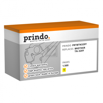 Prindo Toner-Kit gelb (PRTBTN320Y) ersetzt TN-320Y