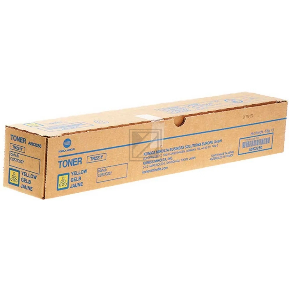 Konica Minolta Toner-Kit gelb HC (A8K3250, TN-221Y)