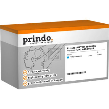 Prindo Toner-Kit cyan (PRTO44844615) ersetzt 44844615