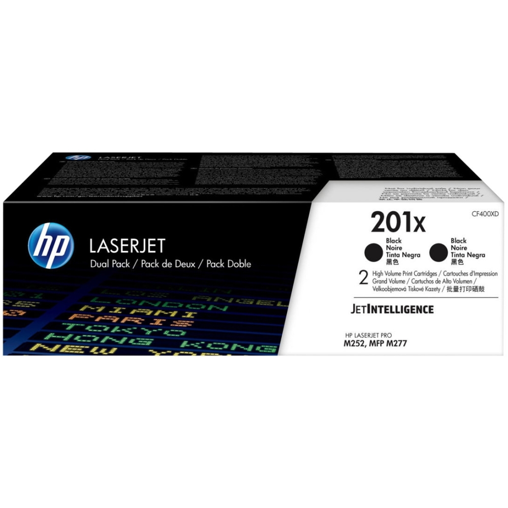 HP Toner-Kartusche 2 x schwarz HC (CF400XD, 201X)