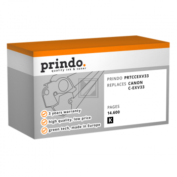 Prindo Toner-Kit schwarz (PRTCCEXV33) ersetzt C-EXV33BK