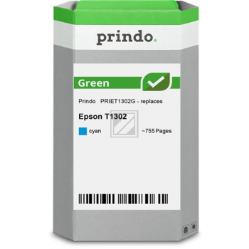 Prindo Tintenpatrone (Green) cyan HC (PRIET1302G) ersetzt T1302