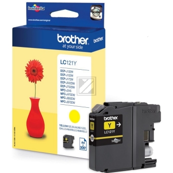 Brother Tintenpatrone gelb (LC-121Y)