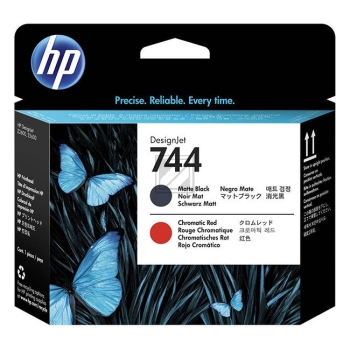 HP Tintendruckkopf schwarz matt, rot (F9J88A, 744)