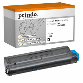 Prindo Toner-Kit schwarz HC (PRTO43979202) ersetzt 43979202