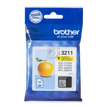 Brother Tintenpatrone gelb (LC-3211Y)