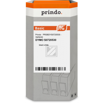Prindo Schriftbandkassette schwarz/weiß (PRSBDYS0720530) ersetzt S0720530