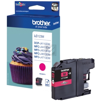 Brother Tintenpatrone magenta (LC-123M)