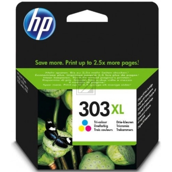 HP Tintendruckkopf cyan/magenta/gelb HC (T6N03AE, 303XL)