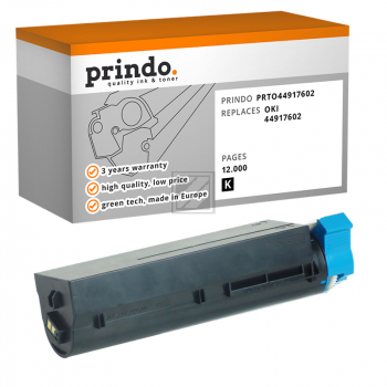 Prindo Toner-Kit schwarz (PRTO44917602) ersetzt 44917602