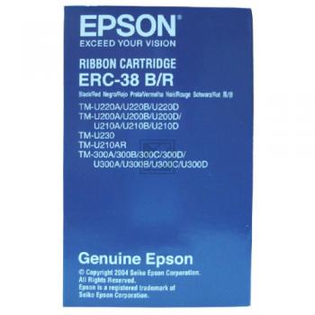 Epson Farbband Nylon schwarz/rot (C43S015245, ERC-38BR)